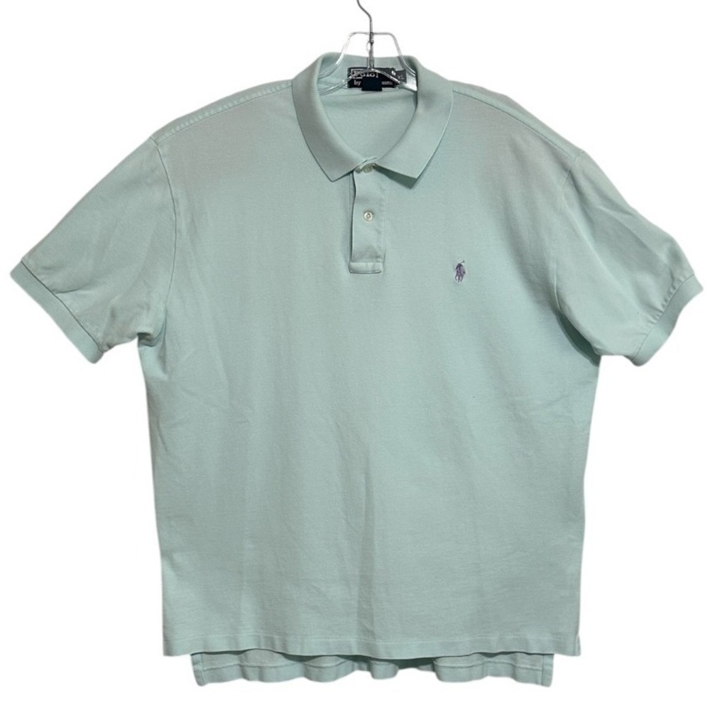 Polo Ralph Lauren Polo Shirt Mens Mint Green Short Sleeve Pique Classic Golf XL